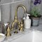 Kingston Brass Bridge Bathroom Faucet with Brass Pop-Up, Antique Brass KS7993PL - alternate 4